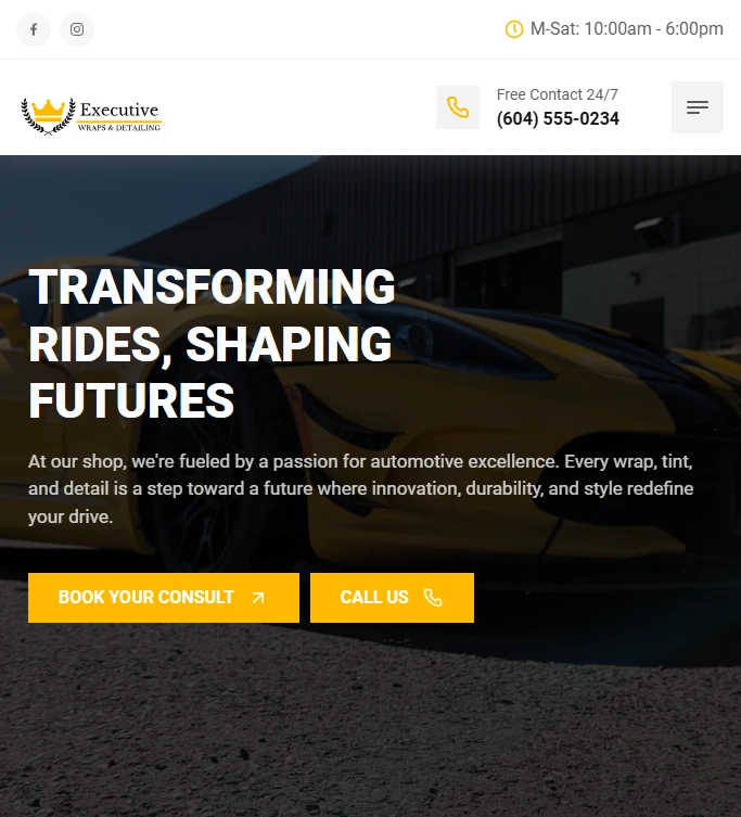 website screenshot