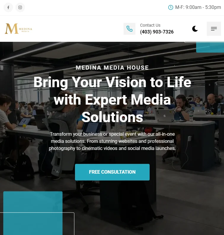 website screenshot