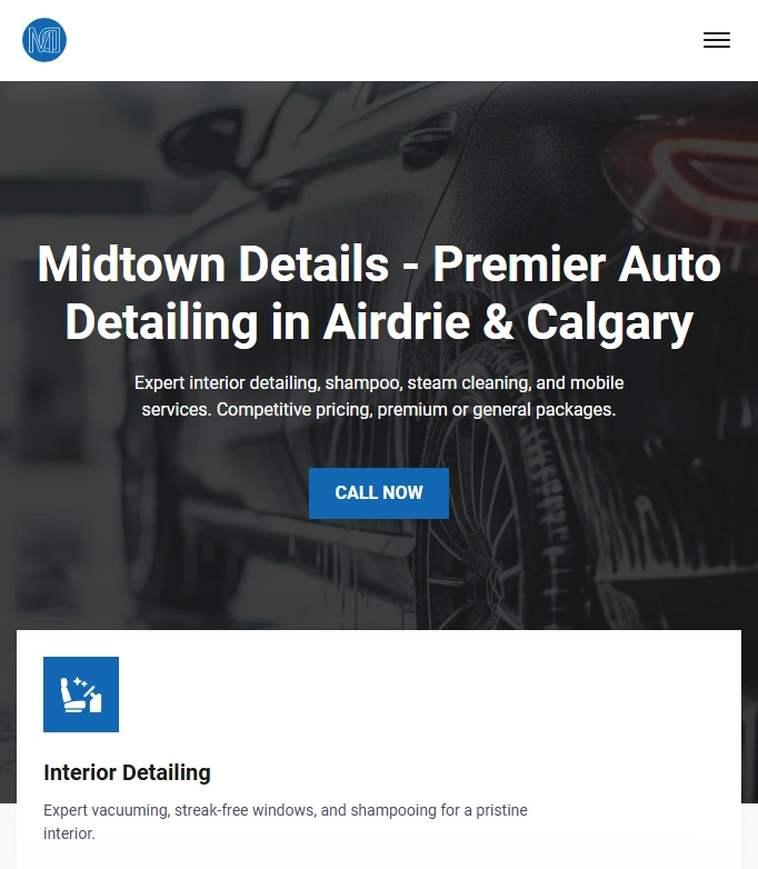 Midtown Details Landing Page